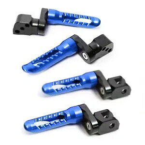 ブルー BOB リアライダーフットペグ 25 ミリメートルエクステンダー Buell XB12S ライトニング 2004 04+ Blue BOB Rear Rider Foot Pegs 25mm Extender For Buell XB12S Lightning 2004 04+ 【並行輸入品】