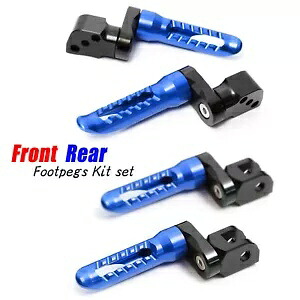 ブルー BOB リアライダーフットペグ 25mm エクステンダー ボンネビル/SE 08-12 13 14 15用 Blue BOB Rear Rider Foot Pegs 25mm Extender For Bonneville / SE 08-12 13 14 15 【並行輸入品】