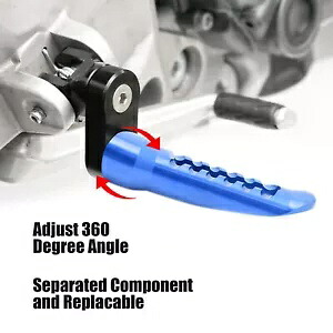 ブルー BOB リアライダーフットペグ 40mm エクステンダー ムルティストラーダ 1260 / S / ABS 18-20 用 Blue BOB Rear Rider Foot Pegs 40mm Extender For Multistrada 1260 / S / ABS 18-20 【並行輸入品】