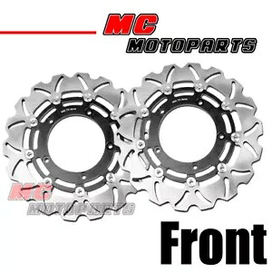 ステンレス鋼 320 ミリメートルフロントブレーキディスク 2 個ヤマハ FJR 1300 ABS 2003-2015 Stainless Steel 320MM Front Brake Disc 2pcs For YAMAHA FJR 1300 ABS 2003-2015 【並行輸入品】