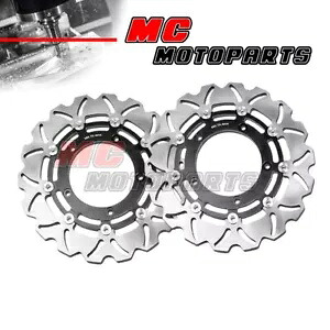 ステンレス鋼 320 ミリメートルフロントブレーキディスク 2 個ヤマハ MT-01 1670 2005-2006 Stainless Steel 320MM Front Brake Disc 2pcs For YAMAHA MT-01 1670 2005-2006 【並行輸入品】