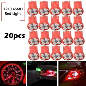 20x レッド T10 W5W 168 194 4-SMD LED ダッシュ計器クラスターゲージ電球 BF 20x Red T10 W5W 168 194 4-SMD LED Dash Instrument Cluster Gauge Light Bulb BF 【並行輸入品】