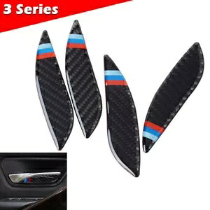カーボンファイバードアハンドルステッカーアンチスクラッチトリム BMW F30 F34 2013-2017 Carbon Fiber Door Handle Sticker Anti Scratch Trim For BMW F30 F34 2013-2017 【並行輸入品】