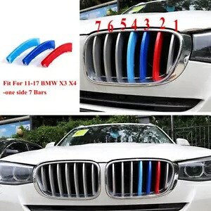 BMW F25 X3 F26 X4 2011-2017 フロントグリルカバートリム腎臓グリルクリップセット For BMW F25 X3 F26 X4 2011-2017 Front Grille Cover Trim Kidney Grille Clip Set 【並行輸入品】