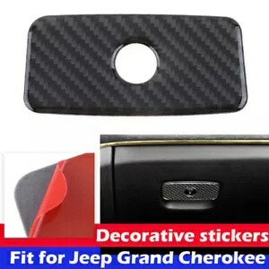 11-21 ジープグランドチェロキー用リアルカーボン収納ボックスカバートリムアクセサリー RH For 11-21 Jeep Grand Cherokee Real Carbon Storage Box Cover Trim Accessories RH 【並行輸入品】