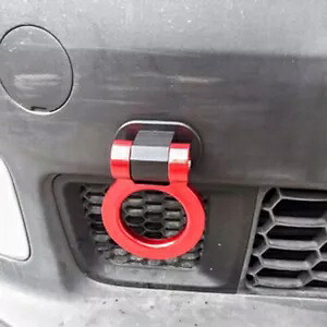 トラック SUV レーシングダミーフロント/リアバンパー牽引フックデコラリングユニバーサル Track SUV Racing Dummy Front / Rear Bumper Tow Hook Decora Ring For Universal 【並行輸入品】
