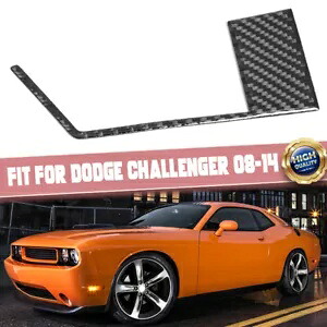 2008-2014 ダッジ チャレンジャー用ドライカーボンファイバーインナー充電ポートパネルトリム For 2008-2014 Dodge Challenger Dry Carbon Fiber Inner Charging Port Panel Trim 【並行輸入品】