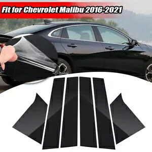 シボレーマリブ 16-2021 クロームドアトリムピラーポストウィンドウカバー成形 For Chevrolet Malibu 16-2021 Chrome Door Trim Pillar Posts Window Cover Molding 【並行輸入品】