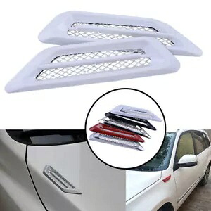 車の自動車サイドエアフローベント穴カバーフェンダー吸気フードグリルダクト装飾 Car Auto Side Air Flow Vent Hole Cover Fender Intake Hood Grille Duct Decor 【並行輸入品】