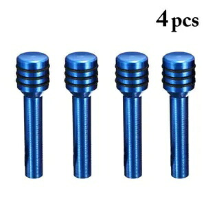 ブルーアルミニウム製インテリアドアロックロックノブプルピン4個、車、トラック、ホットロッド用 4 Blue Aluminum Interior Door Locking Lock Knobs Pull Pins for Car-Truck-HotRod 【並行輸入品】