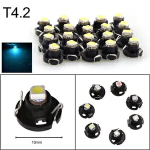 20x アイスブルー T4 T4.2 ネオ ウェッジ 1-SMD LED クラスター計器ダッシュ クライメート バルブ BF 20x Ice Blue T4 T4.2 Neo Wedge 1-SMD LED Cluster Instrument Dash Climate Bulb BF 【並行輸入品】