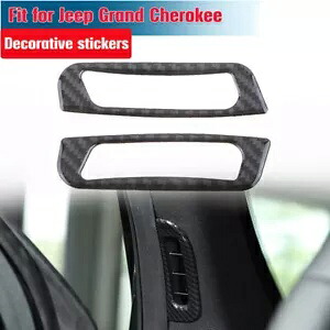 ジープグランドチェロキー 2014-20 リアル A ピラーエアベントアウトレットカバートリム 05-12 For Jeep Grand Cherokee 2014-20 Real A-Pillar Air Vent Outlet Cover Trim 05-12 【並行輸入品】