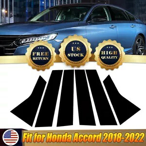 車の窓モールトリムセンターピラーポストカバートリムホンダアコード 2018-22 Car Window Molding Trim Center Pillar Post Cover trim For Honda Accord 2018-22 【並行輸入品】