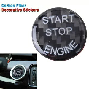 カーボンブラックエンジンボタンストップスタートカバートリムアクセサリー BMW E90 Z4 Carbon Black Engine Button Stop Start Cover Trim Accessories For BMW E90 Z4 【並行輸入品】