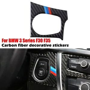 エンジンスタートストップボタンカバートリムカーボンアンチスクラッチ BMW F30 F34 F35 Engine Start Stop Button Cover Trim Carbon Anti Scratch For BMW F30 F34 F35 【並行輸入品】