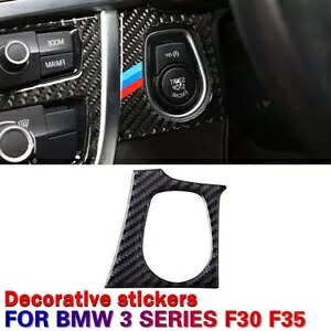 BMW F30 カーボンファイバーエンジンスタートストップスイッチアンチスクラッチトリム RHD 2013-19 For BMW F30 Carbon Fiber Engine Start Stop Switch Anti Scratch Trim RHD 2013-19 【並行輸入品】