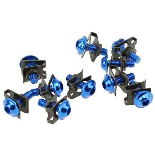 Blue6mm フェアリング ボディ ワーク ボルト キット スクリュー スパイア スピード ファスナー クリップ ナット GSXR R1 Blue6mm Fairing Body Work Bolt Kit Screw Spire Speed Fastener Clip Nut GSXR R1 【並行輸入品】