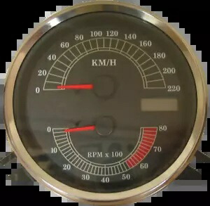 ドラッグ スペシャリティーズ 電子スピード/タコメーター 2210-0332 Drag Specialties Electronic Speedo/Tachometer 2210-0332 【並行輸入品】