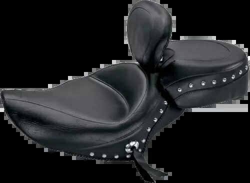 マスタング ワイド ツーリング スタッズ凹型リアシート 79377 Mustang Wide Touring Studded Recessed Rear Seat 79377 【並行輸入品】｜カスタムパーツ WORLD倉庫