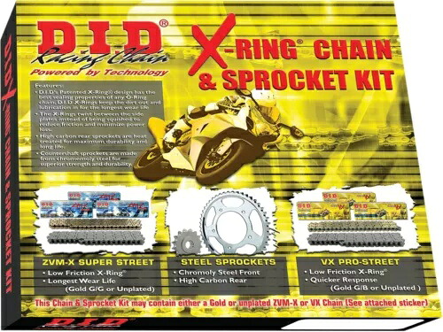 した。 DKH-008G X-リングチェーンとスプロケットキット D.I.D. DKH-008G X-Ring Chain and Sprocket Kit 【並行輸入品】