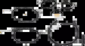 LAチョッパーズ スタンダードハンドルバーケーブル/ブレーキラインキット LA-8211KT-13B LA Choppers Standard Handlebar Cable/Brake Line Kit LA-8211KT-13B 【並行輸入品】｜カスタムパーツ WORLD倉庫 82,885円
