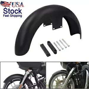 マットブラック 19 インチ ホイールラップ フロントフェンダー ハーレーツーリングカスタムバガーに適合 Matte Black 19'' Wheel Wrap Front Fender fit for Harley Touring Custom Baggers 【並行輸入品】 47,520円