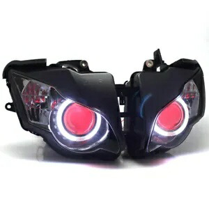 デビルエンジェルアイヘッドライトアセンブリ HID プロジェクターはホンダ CBR1000RR 08-11 に適合 Devil Angel Eye Headlight Assembly HID Projector Fits For Honda CBR1000RR 08-11 【並行輸入品】