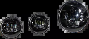 HARDDRIVE LEDヘッドライト/パッシングランプセット ブラック 820-0366 HARDDRIVE LED Headlight/Passing Lamp Set Black 820-0366 【並行輸入品】