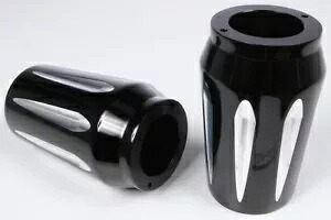 HARDDRIVE ビレット フォーク スライダー カバー ブラック 302673 HARDDRIVE Billet Fork Slider Covers Black 302673 【並行輸入品】