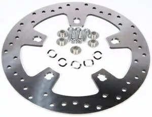 HARDDRIVE フロント ツーリング ブレーキ ローター 11.8 インチ ステンレス ドリルド 144152 HARDDRIVE Front Touring Brake Rotors 11.8\