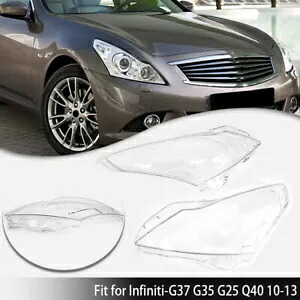 ペアヘッドライトクリアレンズカバーシェルインフィニティ G37 G35 G25 セダン 2010-2015 Pair Headlight Clear Lens Cover Shell For Infiniti G37 G35 G25 Sedan 2010-2015 【並行輸入品】