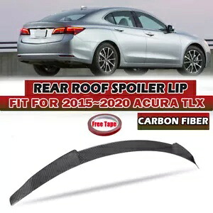 Acura TLX 2015~2020 リアトランクリッドスポイラーダックビルウイングリップカーボンファイバーに適合 Fits Acura TLX 2015~2020 Rear Trunk Lid Spoiler Duckbill Wing Lip Carbon Fiber 【並行輸入品】