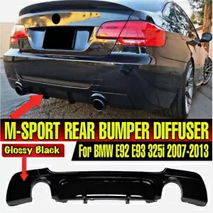 光沢のある黒 2007 ? 2013 BMW E92 E93 335i 328i M パフォーマンスリアディフューザーリップ Glossy Black For 2007~2013 BMW E92 E93 335i 328i M Performance Rear Diffuser Lip 【並行輸入品】 53,460円