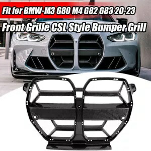 カーボンファイバーフロントグリル CSL バンパーグリル BMW M3 G80 M4 G82 G83 2021-2024 Carbon Fiber Front Grille CSL Bumper Grill For BMW M3 G80 M4 G82 G83 2021-2024 【並行輸入品】