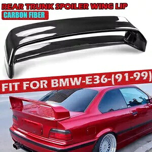 1992-1998 BMW E36 M3 LTW 高 GT スタイルリアトランクカーボンファイバースポイラーウィング For 1992-1998 BMW E36 M3 LTW High GT Style Rear Trunk Carbon Fiber Spoiler Wing 【並行輸入品】