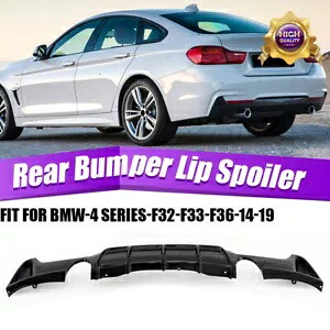 光沢のある黒のリアディフューザーリップ BMW F32 F33 F36 428i 435i M スポーツ 2014-2020 Glossy Black Rear Diffuser Lip For BMW F32 F33 F36 428i 435i M Sport 2014-2020 【並行輸入品】|カスタムパーツ WORLD倉庫