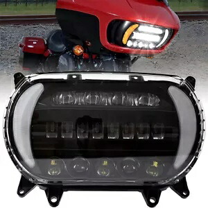 LED DRL ヘッドライトはハーレーロードグライド FLTR FLTRX FLTRXS FLTRU 2015 ? 2023 に適合 LED DRL Headlight Fits For Harley Road Glide FLTR FLTRX FLTRXS FLTRU 2015~2023 【並行輸入品】