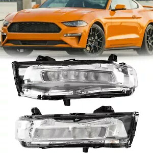 ペア 2018 ? 2023 フォード マスタング クリアバンパー LED DRL フォグランプ ターンシグナルランプ Pair For 2018~2023 Ford Mustang Clear Bumper LED DRL Fog Lights Turn Signal Lamp 【並行輸入品】｜カスタムパーツ WORLD倉庫