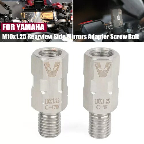 M10x1.25 バックミラーサイドミラーアダプターネジボルトヤマハ MT-03 FZ07 トレーサー 7 M10x1.25 Rearview Side Mirrors Adapter Screw Bolt For Yamaha MT-03 FZ07 Tracer 7 【並行輸入品】