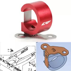 リアブレーキホースクランプラインガイドホルダーホンダ CRF250R CRF250X CRF 250 X R Rear Brake Hose Clamp Line Guide Holder For HONDA CRF250R CRF250X CRF 250 X R 【並行輸入品】
