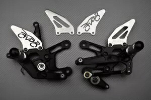 AVDB 調整可能なシルバー フットレスト システム APRILIA RSV4 1000 RSV 4 KE 2015-2016- AVDB Adjustable Silver Footrest System APRILIA RSV4 1000 RSV 4 KE 2015-2016- 【並行輸入品】