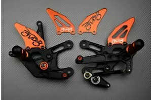 AVDB 調整可能なオレンジ フットレスト システム ドゥカティ SBK 1098 H7 2007-2009- AVDB Adjustable Orange Footrest System DUCATI SBK 1098 H7 2007-2009- 【並行輸入品】