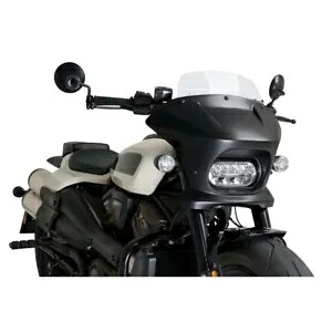PUIG セミフェアレッド スクリーン フューリー ツーリング ハーレー D. スポーツスター S RH1250S 21-24 トランスパ PUIG SEMI-FAIRED SCREEN FURY TOURING HARLEY D. SPORTSTER S RH1250S 21-24 TRANSPA 【並行輸入品】