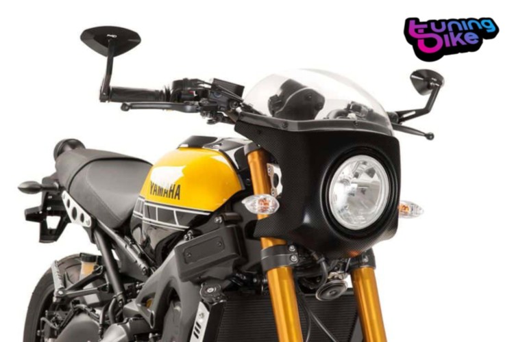 PUIG スクリーン セミファーリング ヤマハ XSR900 2017 クリアカーボン PUIG SCREEN SEMI FARING YAMAHA XSR900 2017 CLEAR-CARBON 【並行輸入品】｜カスタムパーツ WORLD倉庫