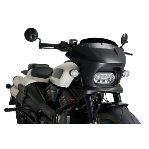 PUIG セミフェアレッドスクリーン フューリースポーツ ハーレー D.スポーツスター S RH1250S 21-24 BLACK-213 PUIG SEMI-FAIRED SCREEN FURY SPORT HARLEY D. SPORTSTER S RH1250S 21-24 BLACK-213 【並行輸入品】｜カスタムパーツ WORLD倉庫
