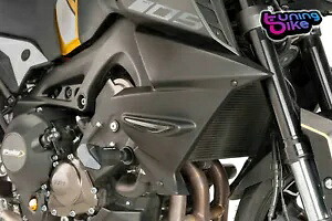PUIG クーラーサイドトリム ヤマハ MT-09 SP 2018 ブラックマット- PUIG COOLER SIDE TRIM FOR YAMAHA MT-09 SP 2018 BLACK MATTE- 【並行輸入品】