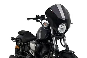 PUIG スクリーン セミ ファーリング ダークナイト ヤマハ XV950/R 14-21 ダークスモーク PUIG SCREEN SEMI FARING DARK NIGHT YAMAHA XV950/R 14-21 DARK SMOKE 【並行輸入品】