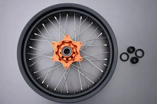 リム/スポーク フロント ホイール スーパーモト オレンジ KTM EXC-F 250 2016-2023 3.5 ''x17 ''- Rim / spokes front wheel Supermoto Orange KTM EXC-F 250 2016-2023 3.5''x17''- 【並行輸入品】