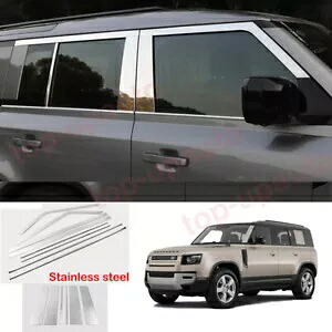 LR ディフェンダー 110 2020-2023 ステンレスウィンドウストリップカバー & ピラートリム用 For LR Defender 110 2020-2023 Stainless Window Strip Cover & Pillar trim 【並行輸入品】 67,760円