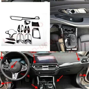 BMW 3 シリーズ 2020-2022 ABS カーボン内装装飾カバーキットフルセット 16P For BMW 3 Series 2020-2022 ABS Carbon Interior Decoration Cover Kit Full set 16P 【並行輸入品】｜カスタムパーツ WORLD倉庫
